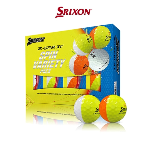 2+1 행사중 [던롭코리아 정품] 스릭슨 Z-스타 XV 8 스핀 버라이어티팩 3피스 골프공 / 골프볼